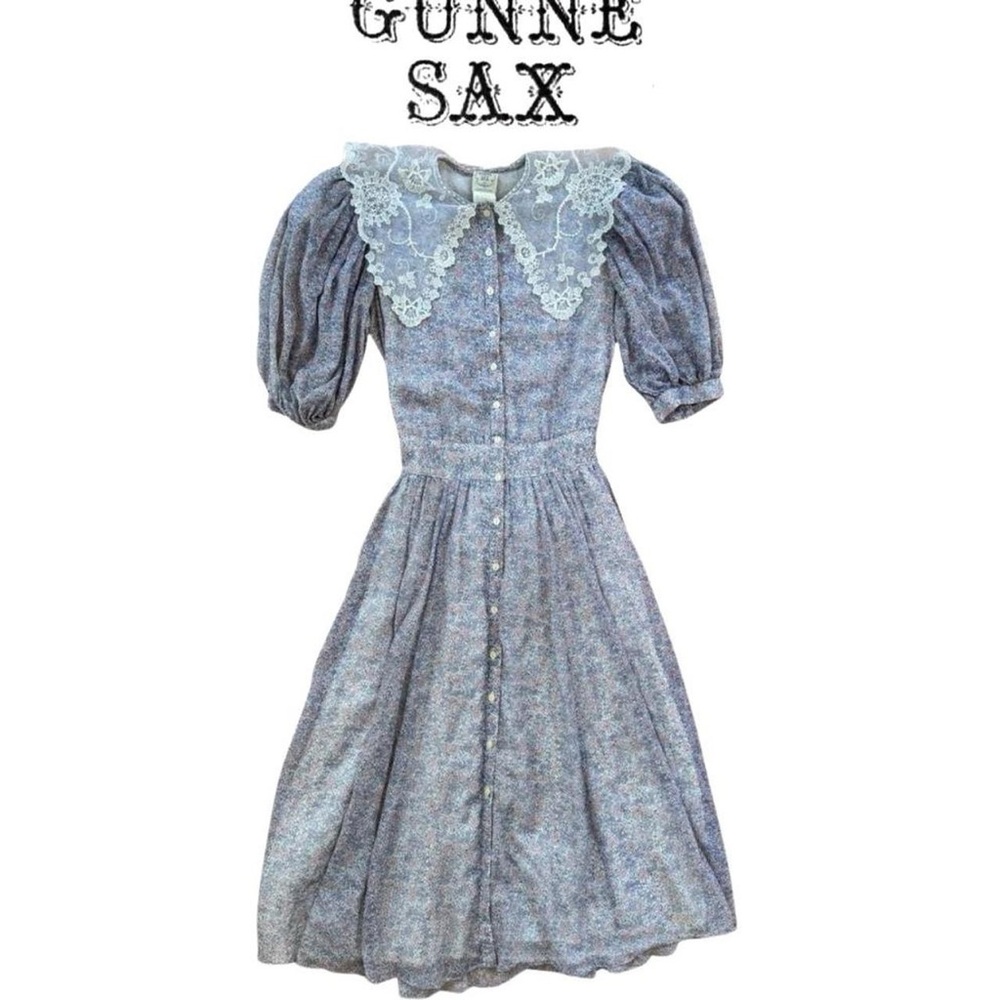 Gunne Sax Floral Prairie Dress - image 1